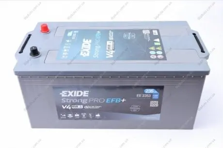 Аккумулятор 235Ah-12v Strong PRO (518х279х240),L,EN1200 EXIDE ЕЕ2353