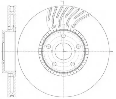 Передн. диск правый LEXUS GS 300, 430 05- ROADHOUSE 6117911