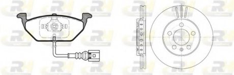 Комплект тормозов, дисковый тормозной механизм 8633.10 ROADHOUSE 863310 (фото 1)