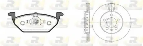 Гальмівний комплект (Диски RH 6545.10 + Колодки RH 2633.20) 8633.07 ROADHOUSE 863307