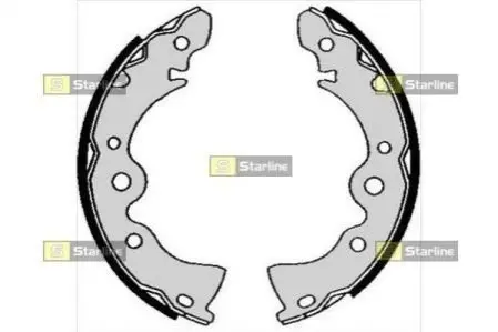 Тормозные колодки барабанные, к-кт. STARLINE BC 04870