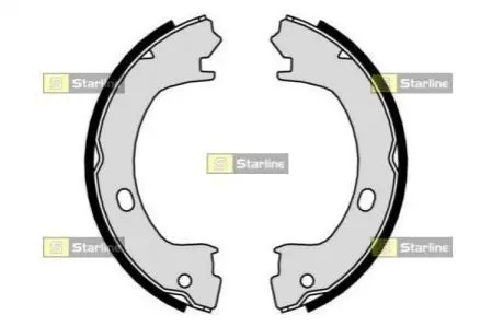 Тормозные колодки барабанные, к-кт. STARLINE BC 01015