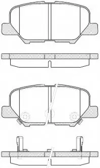 Гальмівні колодки дискові 21536.02 ROADHOUSE 2153602