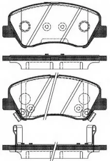 Гальмівні колодки дискові 21488.02 ROADHOUSE 2148802