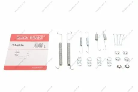 Гальмівні аксесуари (Монтажний комп-кт колодки) QUICK BRAKE 105-0756