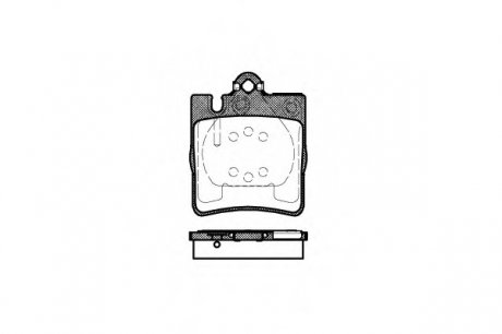 Колодки тормозные дисковые, к-кт. ROADHOUSE 270900 (фото 1)