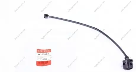 Гальмівні аксесуари (Датчик зносу колодки) QUICK BRAKE WS 0309 A