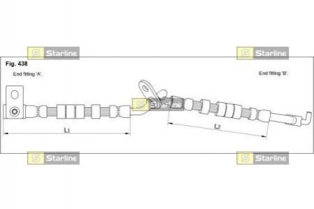 Тормозной шланг STARLINE HA ST.1246 (фото 1)