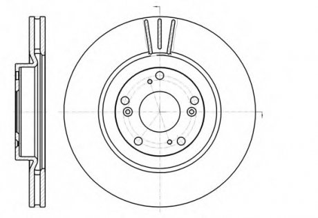 Тормозной диск ROADHOUSE 6129710 (фото 1)