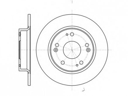 Тормозной диск ROADHOUSE 6117500 (фото 1)