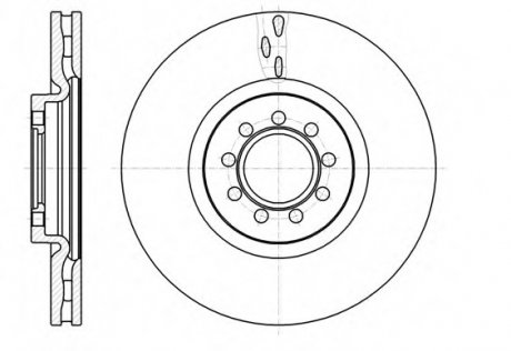 Тормозной диск ROADHOUSE 6106110 (фото 1)