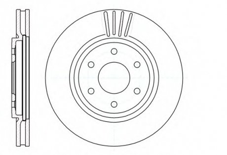 Тормозной диск ROADHOUSE 6103710 (фото 1)