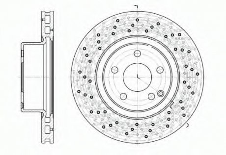 Тормозной диск ROADHOUSE 681710 (фото 1)
