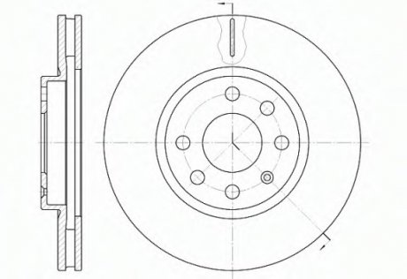 Тормозной диск ROADHOUSE 661110 (фото 1)