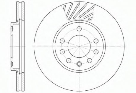 Тормозной диск ROADHOUSE 658410 (фото 1)
