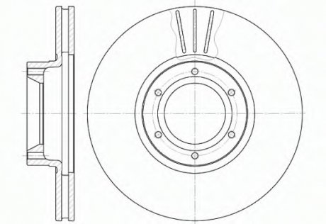 Тормозной диск ROADHOUSE 656710 (фото 1)