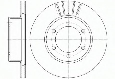Тормозной диск ROADHOUSE 656210 (фото 1)