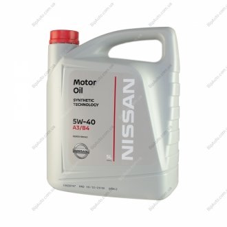 Олива моторна / Motor Oil 5W-40 (5 л) NISSAN Ke90090042 (фото 1)