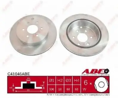 Гальмівний диск ABE C41046ABE