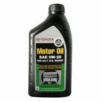 Олива моторна Synthetic Motor Oil 0W-20 (1 л) Toyota / Lexus / Daihatsu 002790wqte
