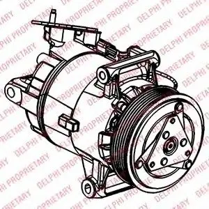 Компрессор, кондиционер Delphi TSP0155927