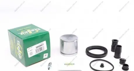 Ремкомплект супорта (переднього) MB Sprinter/Vito (W638)/VW T4/LT 90- (d=60mm) (Ate)(+поршень) FRENKIT 260907 (фото 1)