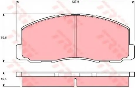 Тормозные колодки дисковые ISUZU (GM) - LONSDALE - MITSUBISHI Aska/YD/Colt/Cordia/Galant/Lancer/Lanc TRW GDB355