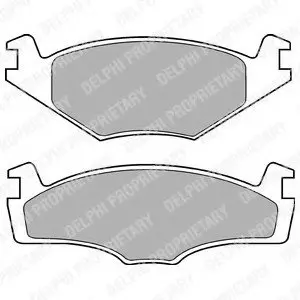 Гальмівні колодки дискові AUDI/SEAT/SKODA/VW A3/Leon/Toledo/Fabia/Octavia/Bora/Golf IV "97>> Delphi LP756