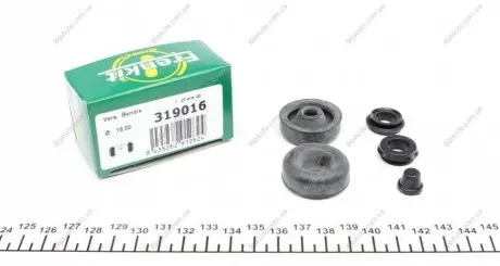 Ремкомплект гальмівного циліндру CITROEN AX PEUGEOT 106, 206 RENAULT CLIO, R19, CHAMADE FRENKIT 319016