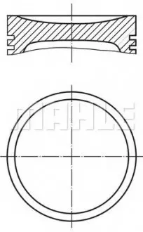 Поршень Mahle CITROEN/PEUGEOT Berlingo,C2,C3,Xsara,1007,Partner,206,306,307 1,4 95- MAHLE / KNECHT 0401100