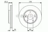 Тормозной диск MITSUBISHI Lancer/Space Runner F'1,6-2,499-08 PR2 0986479S00