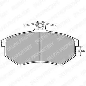 Тормозные колодки дисковые AUDI/VW A3/S3/TT/Bora/Golf IV/Sharan "95>> Delphi LP429