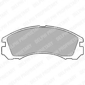 Тормозные колодки дисковые MITSUBISHI L400/Lancer/Outlander/Pajero "F Delphi LP871 (фото 1)