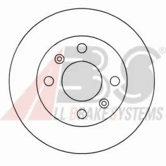 Диск тормозной RENAULT 5/CLIO/EXPRES/TWINGO передн. (ABS) A.B.S. 15116