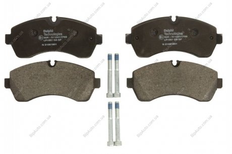 Тормозные колодки дисковые MERCEDES/VW Sprinter/Crafter "F "06>> Delphi LP1981 (фото 1)