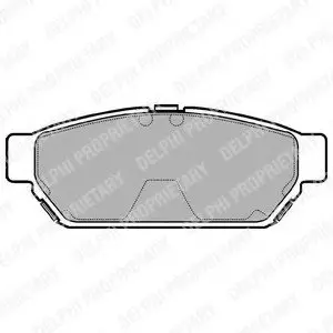 Тормозные колодки дисковые MITSUBISHI Carisma/Colt/Lancer "93>> Delphi LP968