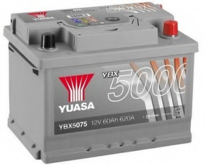 Стартерная аккумуляторная батарея YUASA YBX5075 (фото 1)