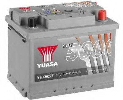 Стартерная аккумуляторная батарея YUASA YBX5027 (фото 1)