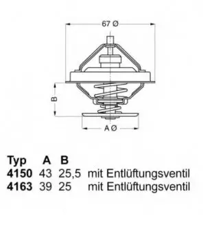 Термостат MB Actros Atego Axor LK LP MK NG SK Unimog Vario WAHLER 4150.83D50