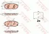 Комплект тормозных колодок, дисковый тормоз GDB3638 TRW