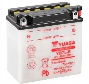 МОТО 12V 8,4Ah YuMicron Battery (сухозаряжений) YUASA YB7L-B