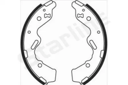 Тормозные колодки барабанные, к-кт. STARLINE BC 08050