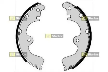 Тормозные колодки барабанные, к-кт. STARLINE BC 05270