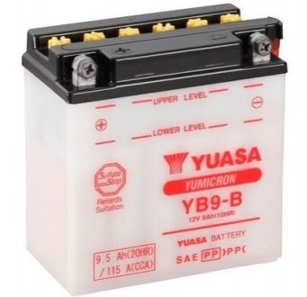 МОТО 12V 9,5Ah YuMicron Battery) YUASA YB9-B (фото 1)
