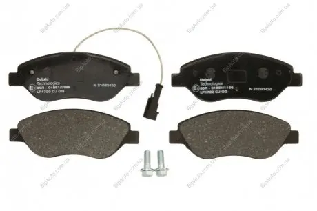 Тормозные колодки дисковые FIAT Bravo/Stilo "F "01>> Delphi LP1720