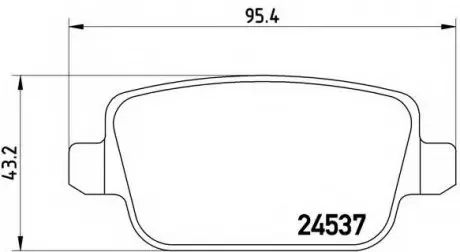 Гальмівні колодки дискові BREMBO P44 017