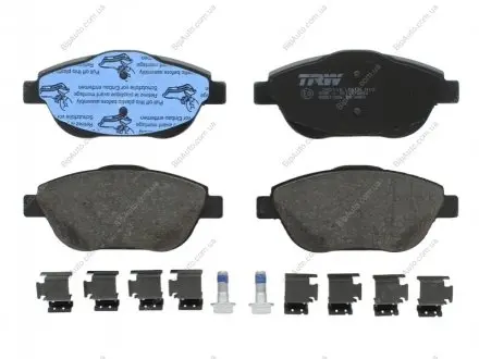 Гальмівні колодки дискові CITROEN C3/DS3 "F "11>> TRW GDB1926