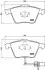 Тормозные колодки  дисковые, к-кт. P85 097 BREMBO