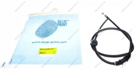 Трос ручного тормоза левый BLUE PRINT ADC446177 (фото 1)
