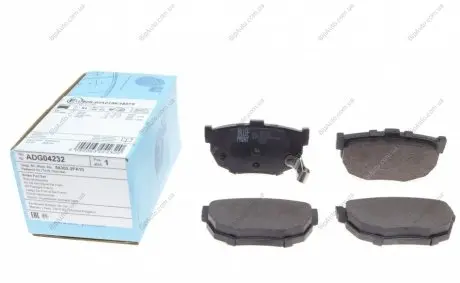 Тормозные колодки дисковые BLUE PRINT ADG04232